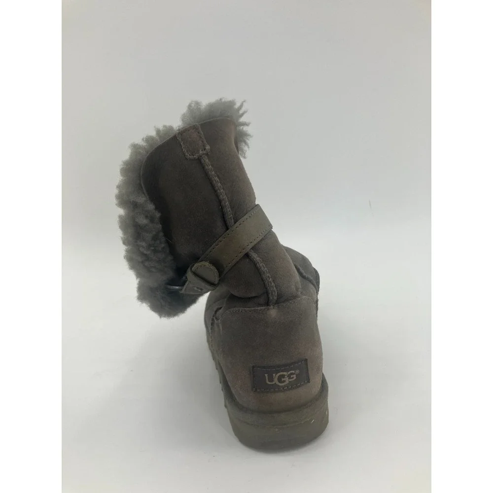UGG Nash 1012446 Winter Boots Womens‎ US 9 Gray Round Toe Sheepskin Lined Cozy